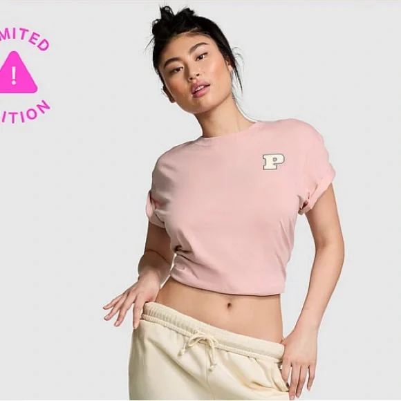 🔥🔥VS Pink Friday Ltd Edition short sleeve campus tee sz XXL NWT - Picture 3 of 7